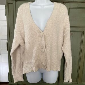 Rowen Off-White Textured Knit Top